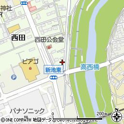 静岡県袋井市西田405周辺の地図