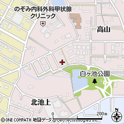愛知県豊橋市飯村町高山26周辺の地図