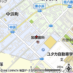 愛知県豊橋市中浜町179周辺の地図