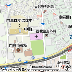 門真市立総合体育館周辺の地図