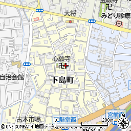 大阪府門真市下島町14周辺の地図