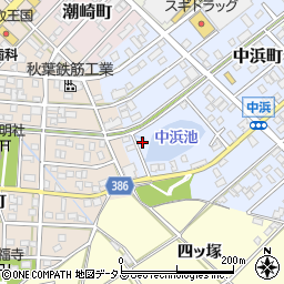 愛知県豊橋市中浜町39周辺の地図