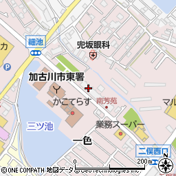 ジークレフ加古川東管理室周辺の地図