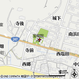 愛知県知多郡南知多町内海寺後周辺の地図