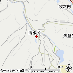 愛知県知多郡南知多町内海清水尻周辺の地図