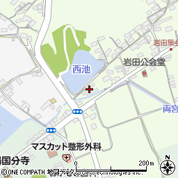 岡山県赤磐市岩田93周辺の地図