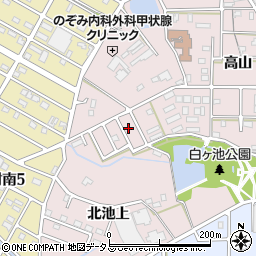 愛知県豊橋市飯村町高山22周辺の地図