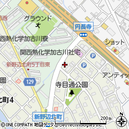 小田安全硝子加古川営業所周辺の地図