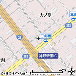 愛知県豊橋市神野新田町ワノ割83周辺の地図