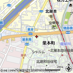 株式会社滝本仏光堂巣本店周辺の地図