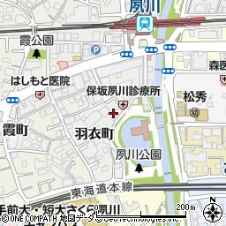 保坂夙川診療所周辺の地図