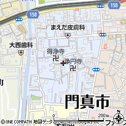 大阪府門真市常盤町周辺の地図