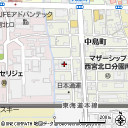 阪神計器周辺の地図