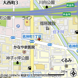 トヨタカローラ神戸名神尼崎店周辺の地図