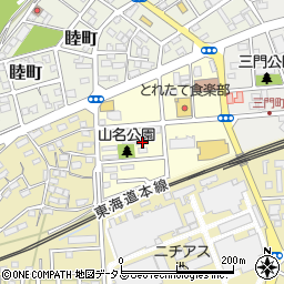静岡県袋井市山名町周辺の地図