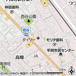 兵庫県加古川市平岡町西谷184周辺の地図