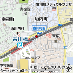 リトルマーメイド・古川橋駅店周辺の地図