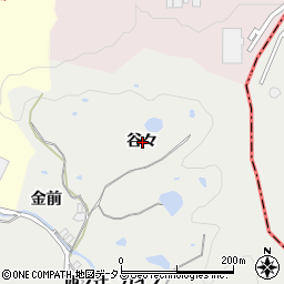 京都府相楽郡精華町乾谷谷々周辺の地図