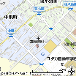 愛知県豊橋市中浜町178周辺の地図