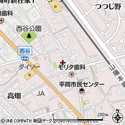 兵庫県加古川市平岡町西谷155周辺の地図