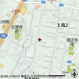 浜松上島郵便局周辺の地図