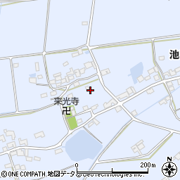 兵庫県神戸市西区神出町池田周辺の地図