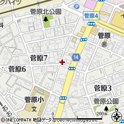 新菅原マンション周辺の地図