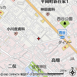 兵庫県加古川市平岡町新在家53周辺の地図