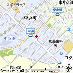愛知県豊橋市中浜町116周辺の地図