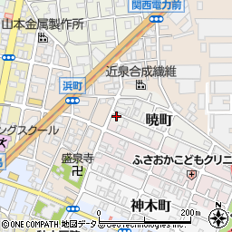 大阪府守口市暁町1-3周辺の地図