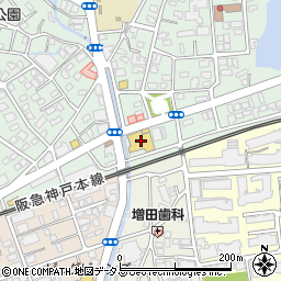 兵庫県芦屋市岩園町1-25周辺の地図