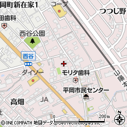 兵庫県加古川市平岡町西谷157周辺の地図