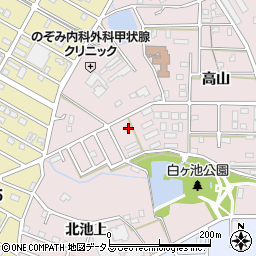 愛知県豊橋市飯村町高山25周辺の地図