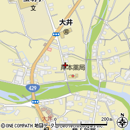 岡山県岡山市北区大井周辺の地図