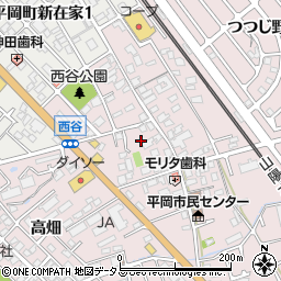 兵庫県加古川市平岡町西谷162周辺の地図
