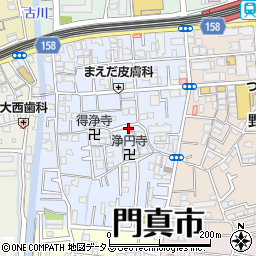 大阪府門真市常盤町10-4周辺の地図