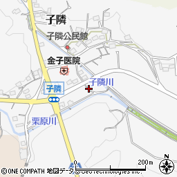 静岡県掛川市子隣周辺の地図