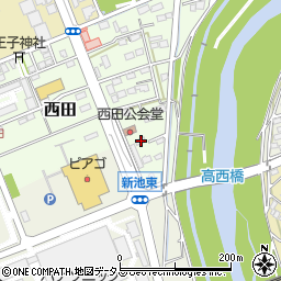 静岡県袋井市西田406周辺の地図