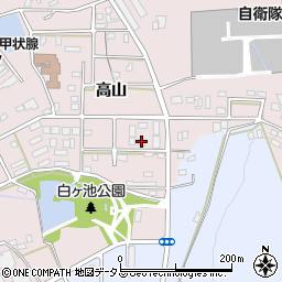 愛知県豊橋市飯村町高山61周辺の地図