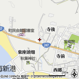 愛知県南知多町（知多郡）内海（柴井）周辺の地図