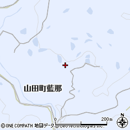 兵庫県神戸市北区山田町藍那（平田）周辺の地図