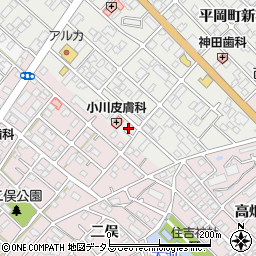 兵庫県加古川市平岡町新在家87-6周辺の地図