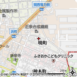 大阪府守口市暁町周辺の地図