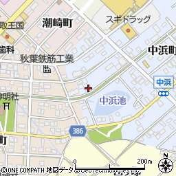 愛知県豊橋市中浜町35周辺の地図