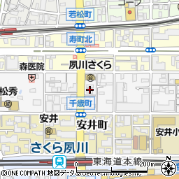 兵庫県西宮市千歳町周辺の地図