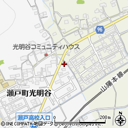 岡山県岡山市東区瀬戸町光明谷246周辺の地図