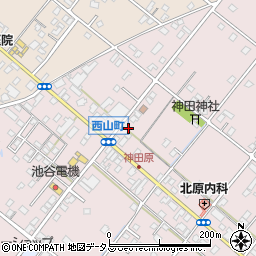 静岡県浜松市中央区西山町2166周辺の地図