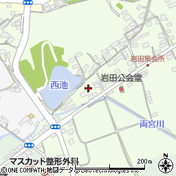 岡山県赤磐市岩田98周辺の地図
