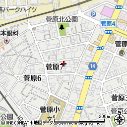 シャーメゾン菅原周辺の地図
