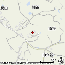 京都府木津川市鹿背山南谷周辺の地図
